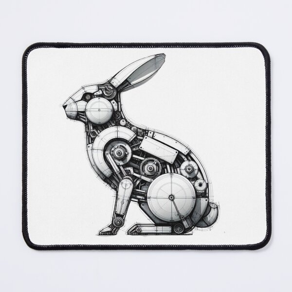 Item preview, Futuristic Mechanical Rabbit Design designed and sold by MiszungART.