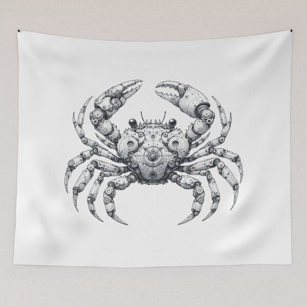 Item preview, Cybernetic Crab Artwork - Mechanical Crab designed and sold by MiszungART.