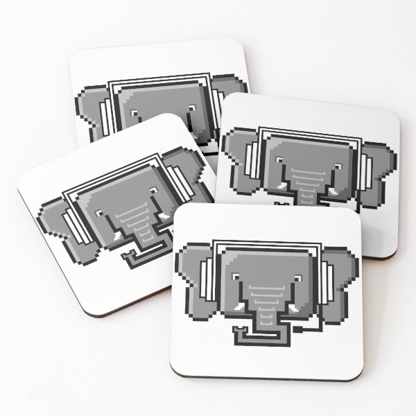 Item preview, Cute Elephant with White Headphones designed and sold by HariharanV.