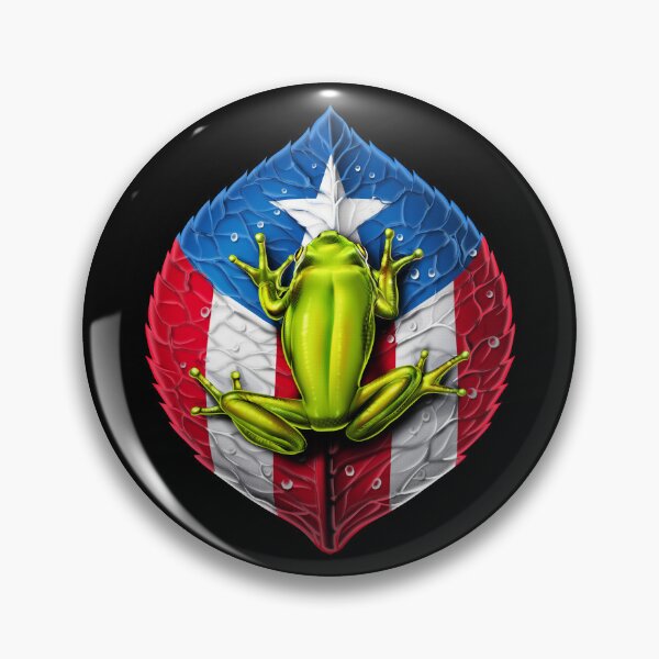 Item preview, Puerto Rico Flag Coqui Frog designed and sold by underheaven.