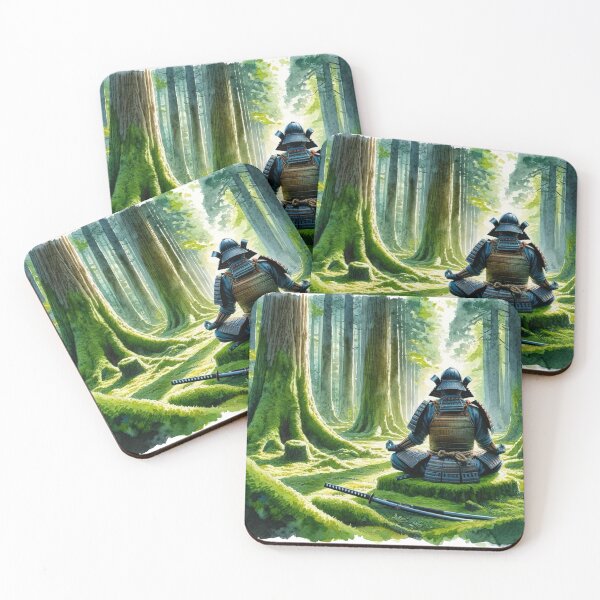 Item preview, Meditative samurai designed and sold by NTKSHOP11.