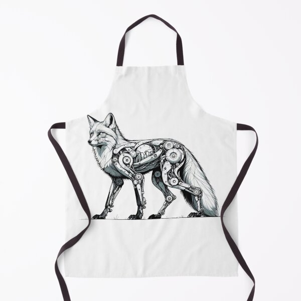 Artikelvorschau, Cybernetic Fox Artwork – Fusion von Natur und Maschine entworfen und verkauft von MiszungART.
