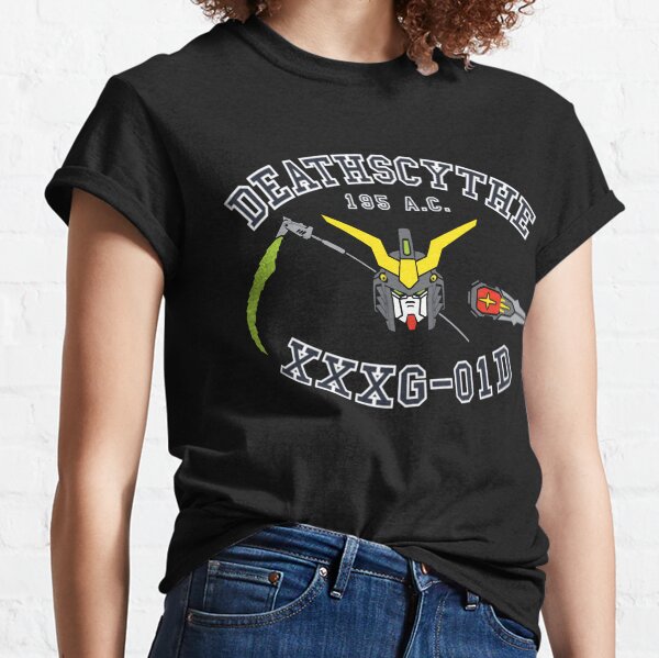 Vintage 90s Deathscythe Gundam Wing T-Shirt order Medium Black Anime Akira Mobile Suit