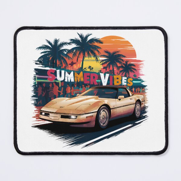 Item preview, Vintage Classic Car Chevy Chevrolet Corvette Summer Vibes designed and sold by signenordic.