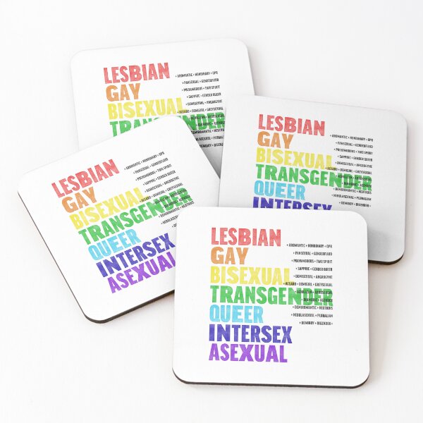 Item preview, LGBTQIA: wood type v3 designed and sold by Skyler Orion X.