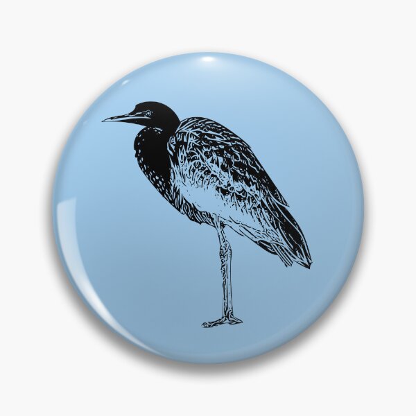 Item preview, Pacific White-necked Heron Black Design  designed and sold by designsasstultd.