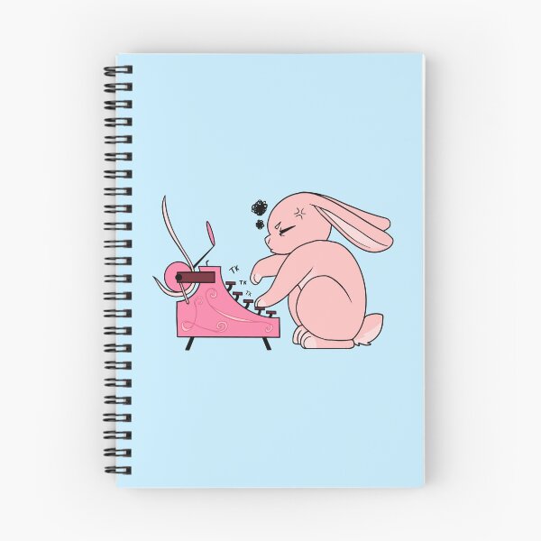 Item preview, Grumpy Writer Bunny designed and sold by RainbowDogma.
