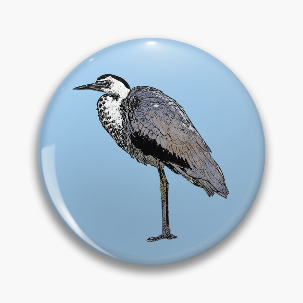 Item preview, Pacific White-necked Heron Black Alternate Design  designed and sold by designsasstultd.