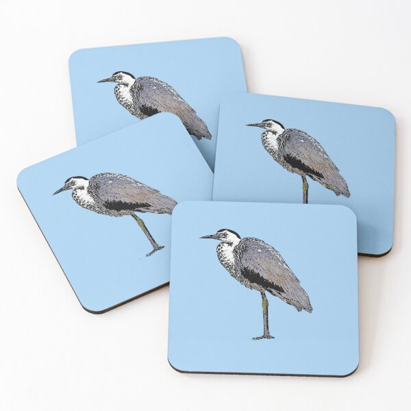 Item preview, Pacific White-necked Heron Black Alternate Design designed and sold by designsasstultd.