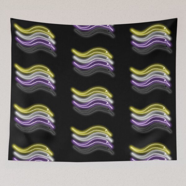 Item preview, Neon Non-Binary Worms designed and sold by Shadarinth.
