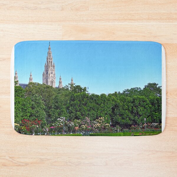 Item preview, Volksgarten and Rathaus tower in the background,Vienna,Austria designed and sold by goceris.
