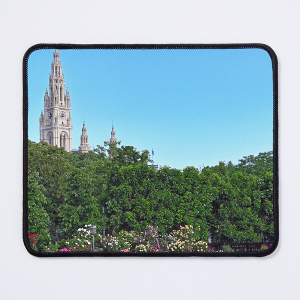 Item preview, Volksgarten and Rathaus tower in the background,Vienna,Austria designed and sold by goceris.