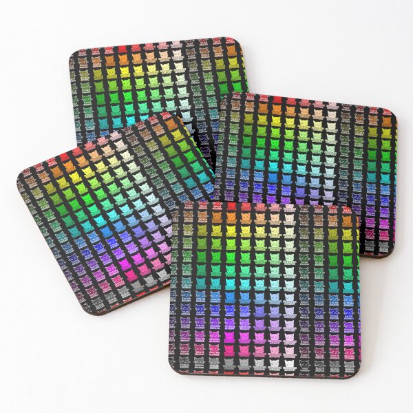 Item preview, Redbubble RGB to CMYK Color Swatches Cats designed and sold by Handstand365.