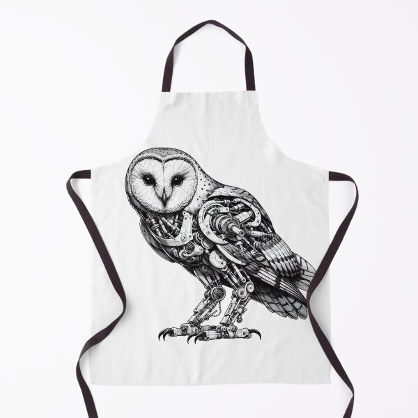 Item preview, Mechanical Majesty Owl - Intricate Cybernetic Artwork designed and sold by MiszungART.