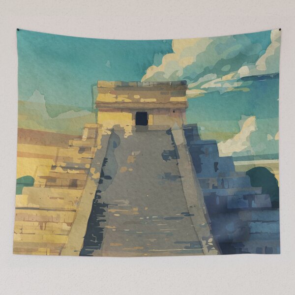 Item preview, Chichen Itza Mayan Pyramid Yukatan Mexico designed and sold by TheJoeyStudio.