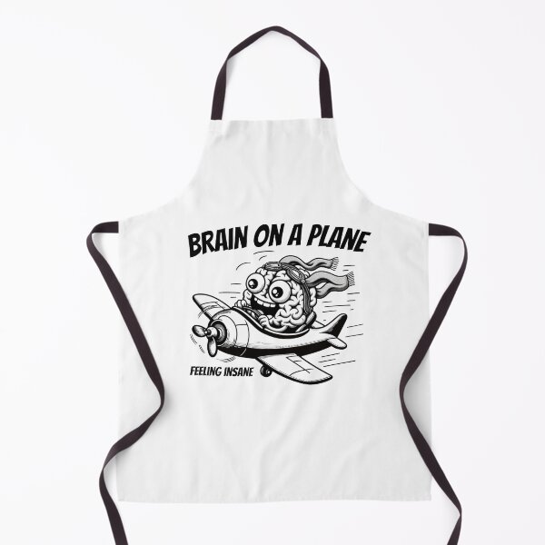 Item preview, brain on a plane, feeling insane designed and sold by YuliaHulia.