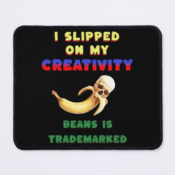 Item preview, I Slipped on My Creativity... BEANS IS TRADEMARKED" Skull and Banana Skin T-Shirt designed and sold by OwlWorks.