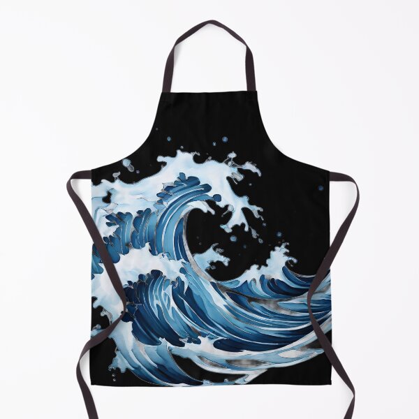 Item preview, a blue and white drawing of a wave designed and sold by Enga6.