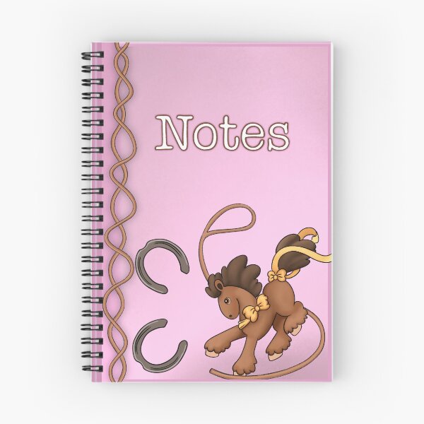 Item preview, Horse Note Book with orangey bow designed and sold by TrumpetArt25.