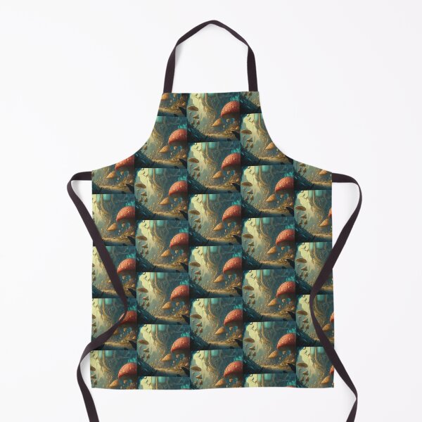 Item preview, Dreamy Landscape with Giant Mushrooms designed and sold by BestArtByArvind.