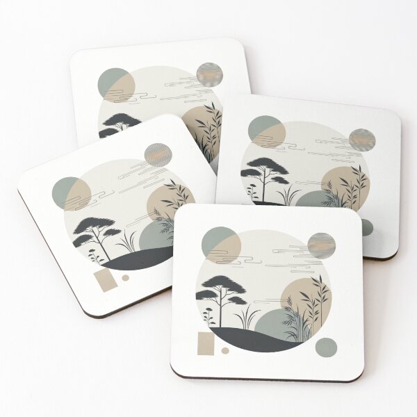Item preview, Tranquil Tree Silhouettes designed and sold by DivineColors.