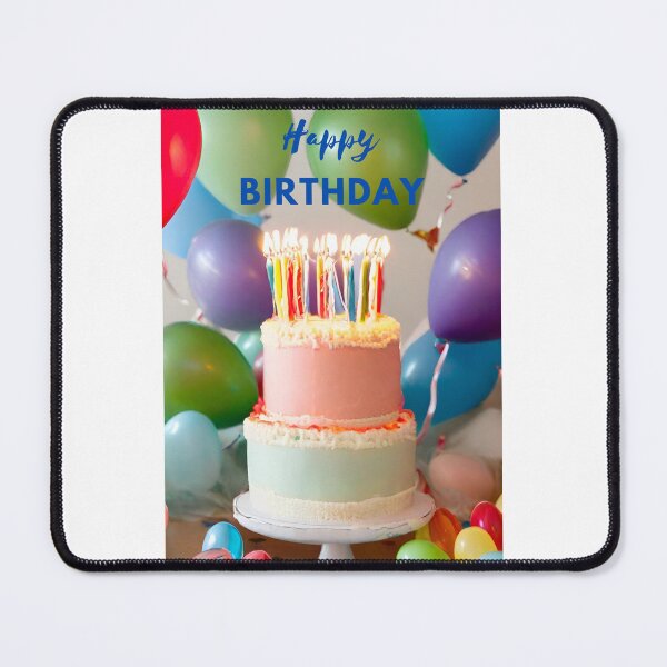 Item preview, Balloons & 2 Tiered Cake -  Happy Birthday designed and sold by glide-products.