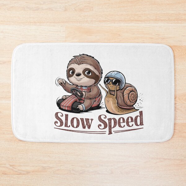 Item preview, Sloth and Snail Love Slow Speed designed and sold by jinmommyonline.