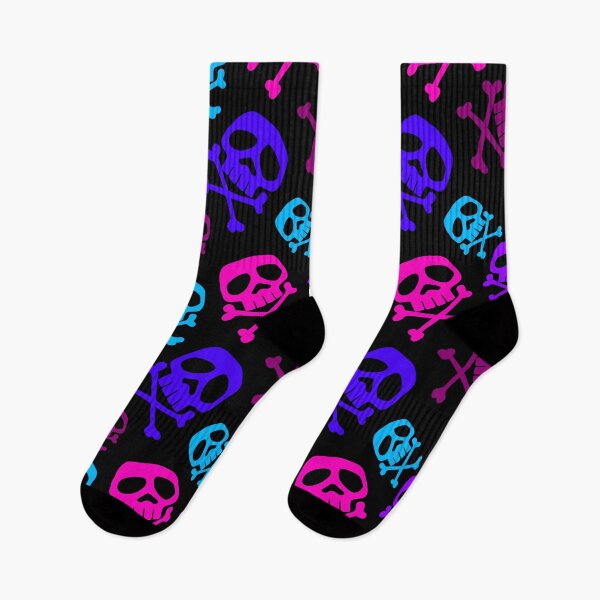Item preview, Old School Punk Rock Skull Pattern: Vaporwave BLACK designed and sold by muskitt.