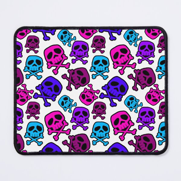 Item preview, Old School Punk Rock Skull Pattern: Vaporwave WHITE designed and sold by muskitt.