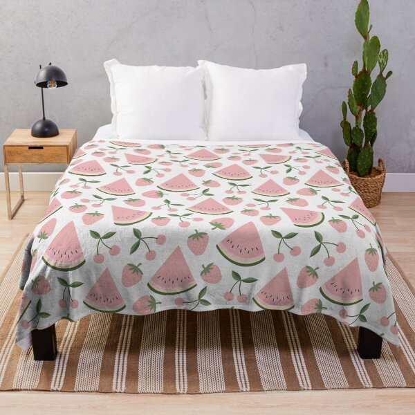 Item preview, Watermelon, cherries and strawberries - pink on white, by Cecca Designs designed and sold by Cecca-Designs.