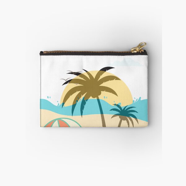 Aperçu de l'œuvre Palm tree beach umbrella summer créée et vendue par MarwaDesigne.