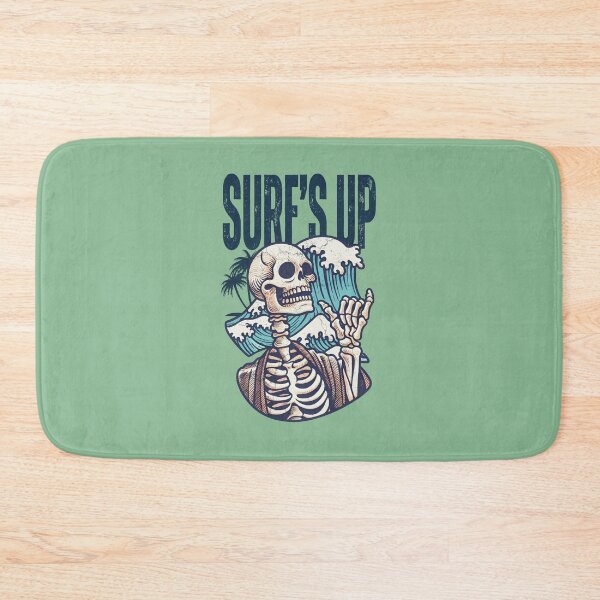 Item preview, Surfing Skeleton Surf's Up  designed and sold by CreepyCornerArt.
