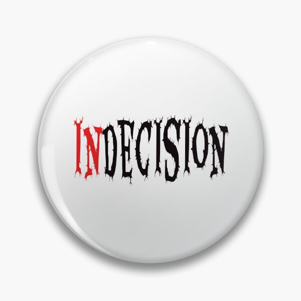 Item preview, Indecision Word In Red & Black designed and sold by adlkh.