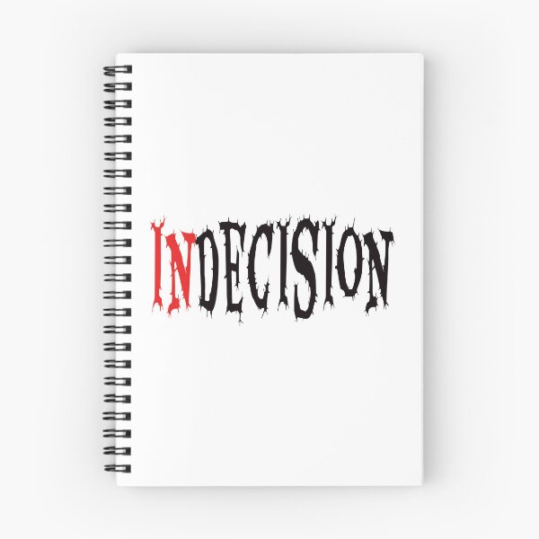 Item preview, Indecision Word In Red & Black designed and sold by adlkh.