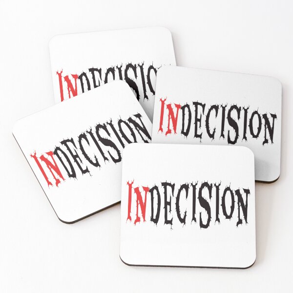 Item preview, Indecision Word In Red & Black designed and sold by adlkh.
