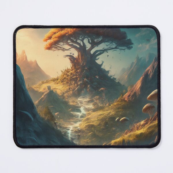 Item preview, Lonely Tree in the Valley designed and sold by BestArtByArvind.