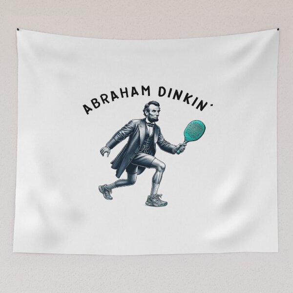 Item preview, Abraham Dinkin' Lincoln Pickleball Enthusiast  designed and sold by The Junto Shop.