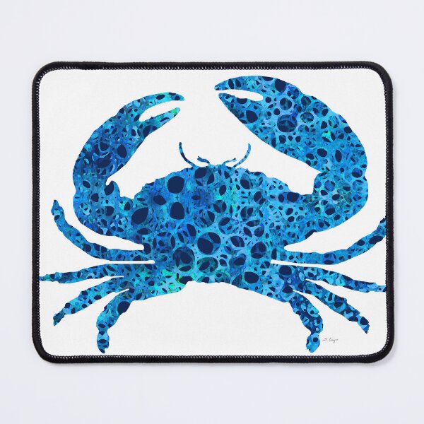 Item preview, Sea Pattern Blue Crab Art 3 designed and sold by Sharon Cummings Art.