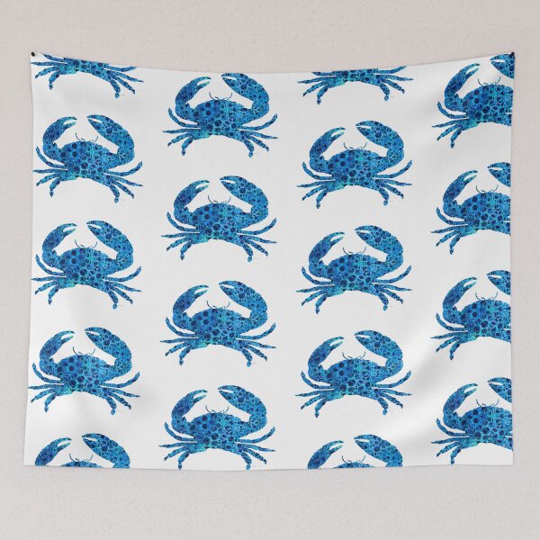 Item preview, Sea Pattern Blue Crab Art 3 designed and sold by Sharon Cummings Art.