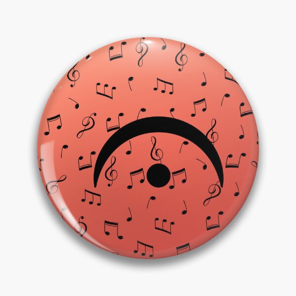 Artikelvorschau, Eine Fermate mit rosa Farbverlauf und schwarzer Notation entworfen und verkauft von BrightrDayMusicArt.