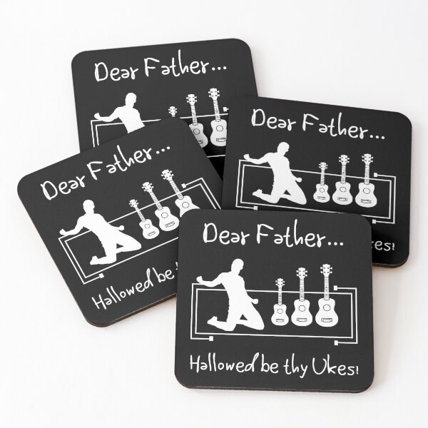Item preview, Dear Father Ukulele Humour… Hallowed be thy Ukes! designed and sold by UkeTastic.