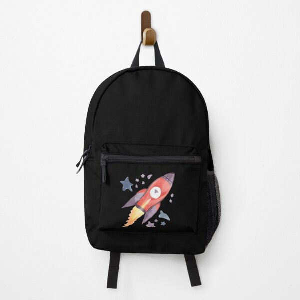 Item preview, A rocket go to a planet, travel with star minimal style, watercolor designed and sold by Solarli.