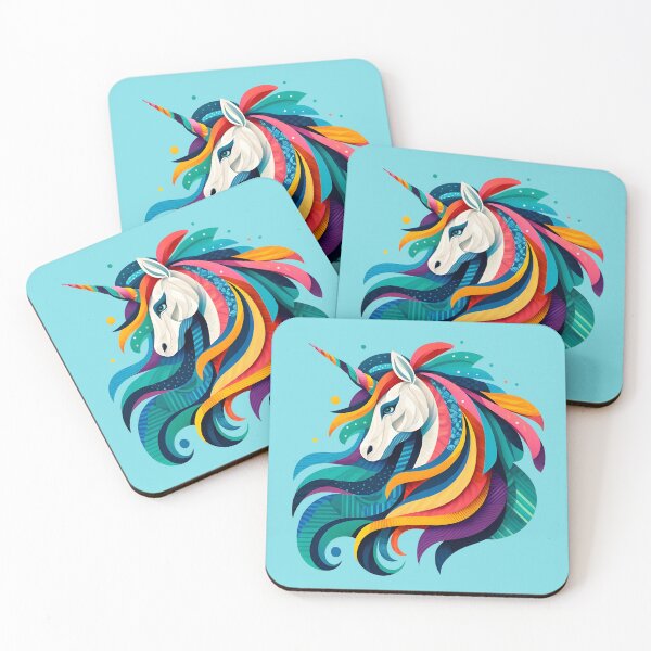 Item preview, Colorful Unicorn Collage Art designed and sold by SeGoArtDesign.
