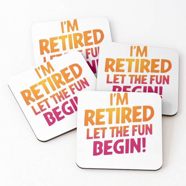 Item preview, I'm Retired Let The Fun Begin Funny Retirement, Humor Retirement, Fun Statement, Gift for Retirees designed and sold by RiffRaffGraffix.