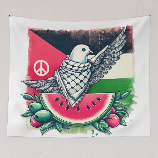 Item preview,  Peace DOVE Free Palestine designed and sold by piscininha.