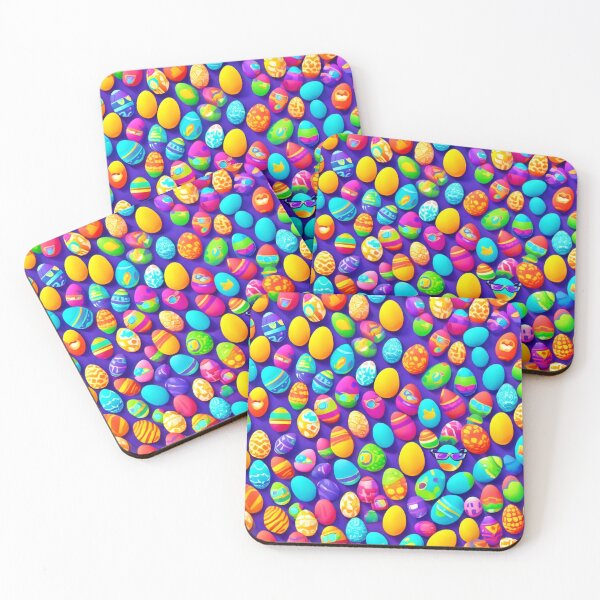 Item preview, Vibrant Eggs Pattern Art designed and sold by Health And Fitness Posts e-Store.
