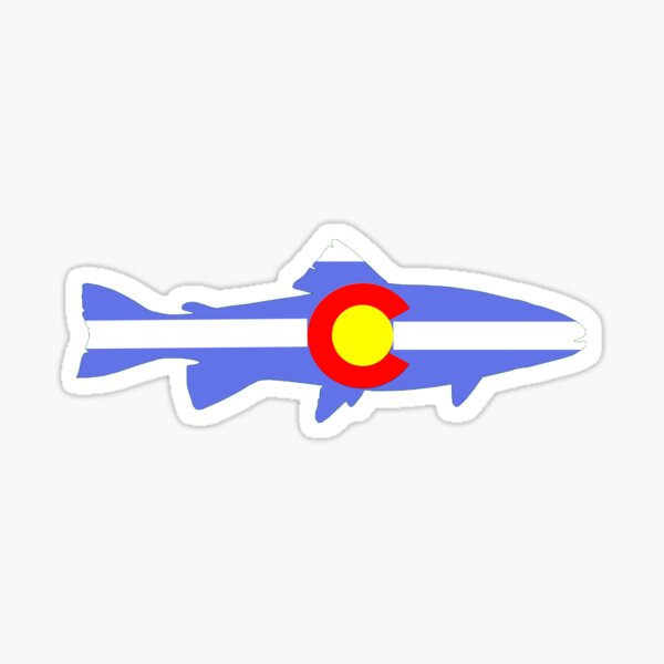 Vista previa del artículo con la obra «Logotipo de peces de Colorado», diseñado y vendido por megandjack.