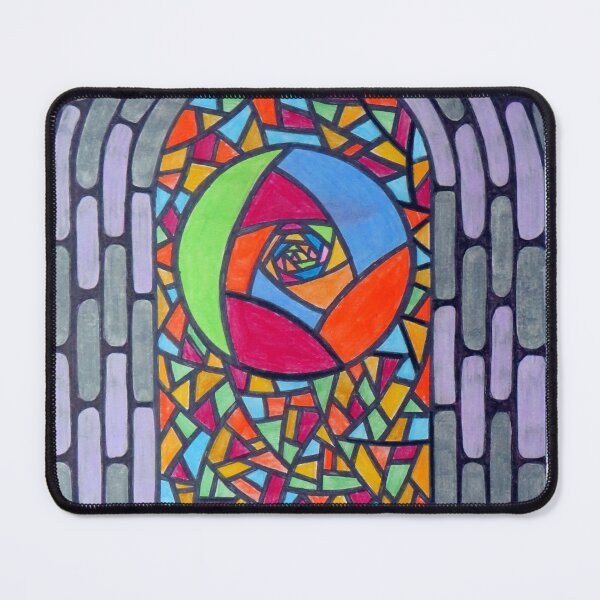 Item preview, 837 - STAINED GLASS WINDOW - DAVE EDWARDS - COLOURED PENCILS -   2024 designed and sold by BLYTHART.