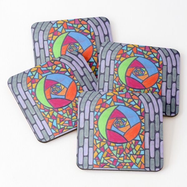 Item preview, 837 - STAINED GLASS WINDOW - DAVE EDWARDS - COLOURED PENCILS -   2024 designed and sold by BLYTHART.