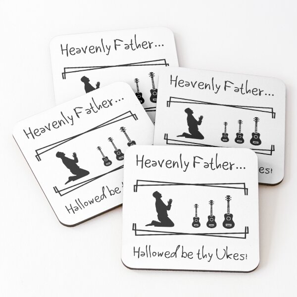 Item preview, Heavenly Ukulele Humoured Prayer, Hallowed be thy ukes! designed and sold by UkeTastic.